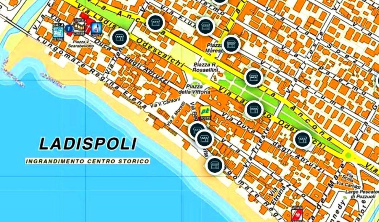 "Sea & Center" Free Beach, Wifi, Mini Pool, Roof Terrace, Ladispoli, Rome Εξωτερικό φωτογραφία